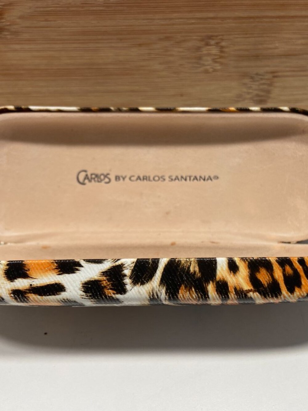 Carlos by Carlos Santana Tortoise Pink Oval Eyeglasses w/ Leopard Case - Picture 2 of 8